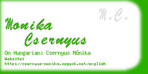 monika csernyus business card